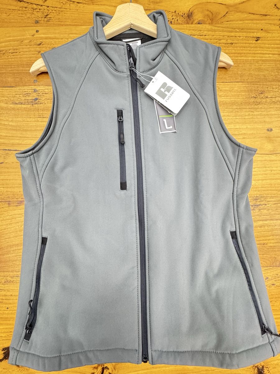 Gilet & Giacche senza maniche: Russell Softshell Weste Grau, Grösse L, Neu – Nuovo e nell'imballaggio originale da Altdorf UR venduto da Lilelo82