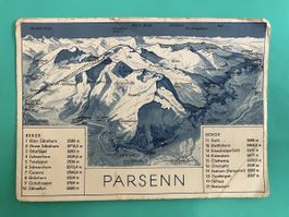 Ansichtskarte Parsenn Davos 1941 gelaufen