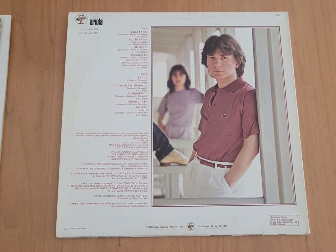 Schallplatten: LP Pupo – Gebraucht aus Martigny von MZ-67 1