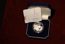 20 Franken Silbermünze 2000 in PP Original in original Box
