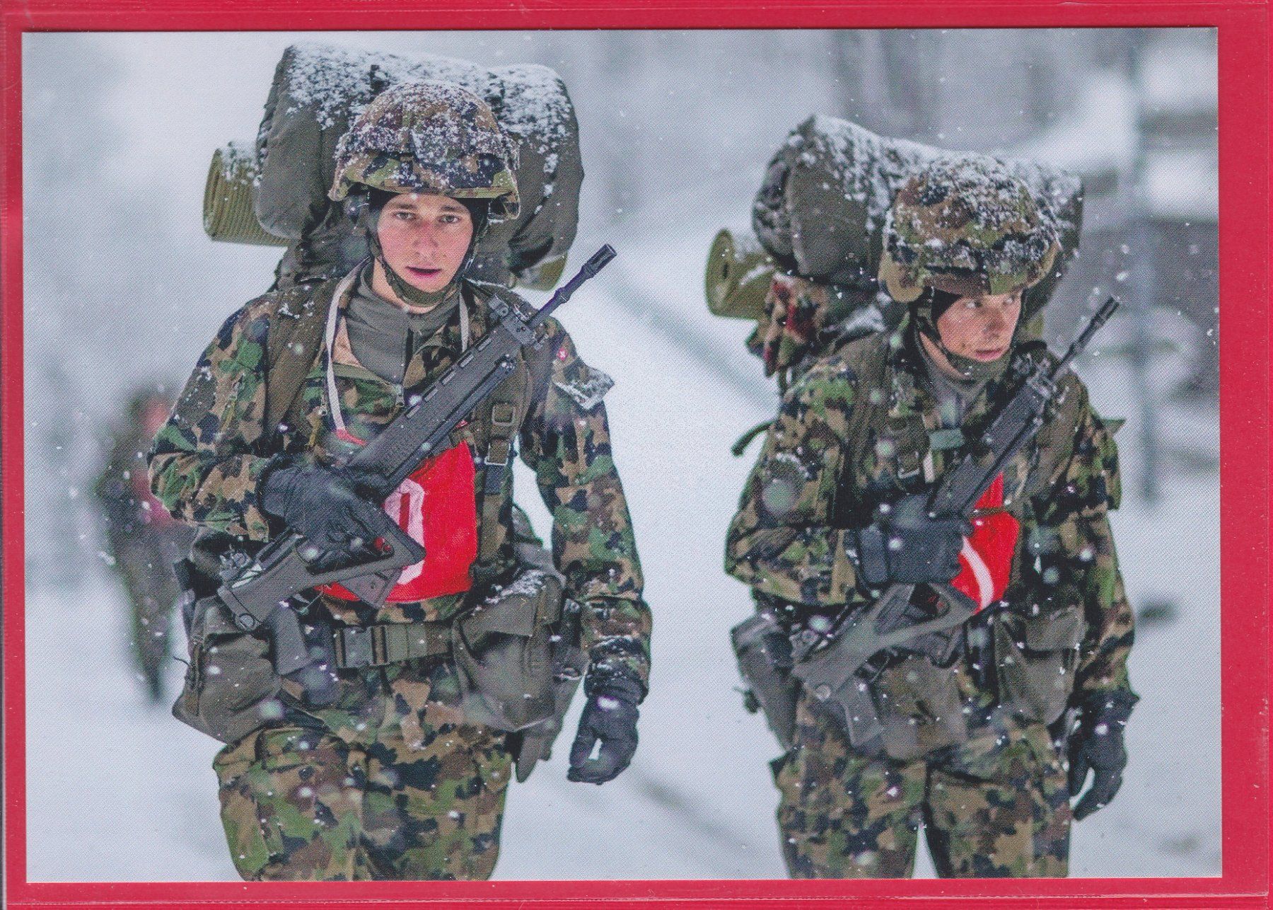 Cartoline postali: FALLSCHIRM-AUFKLÄRER-PATROUILLE – Usato da Oberrieden venduto da Gebirgsstelze