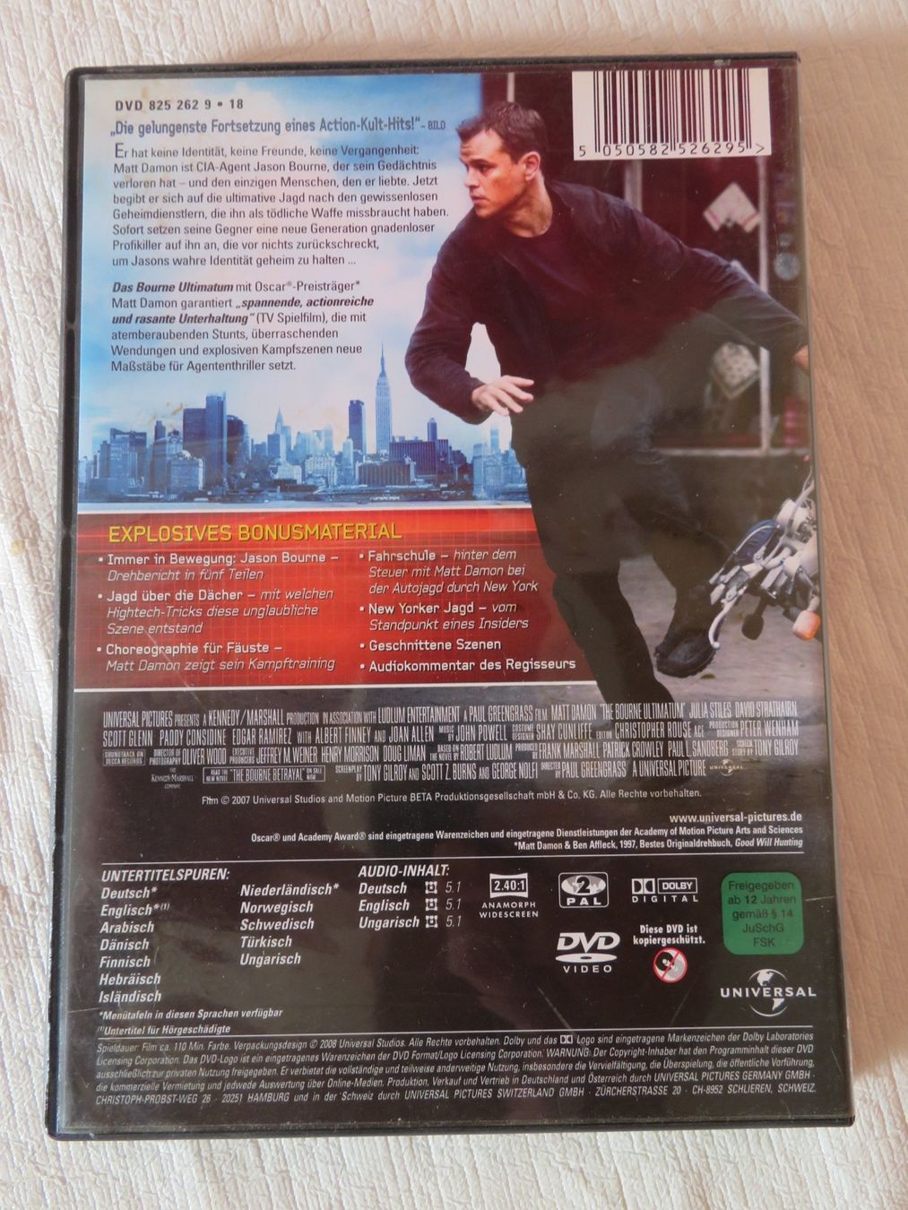 Tutti i DVDs: Das Bourne Ultimatum mit Matt Damon – Nuovo (secondo la descrizione) da Weiach venduto da weiach82 1