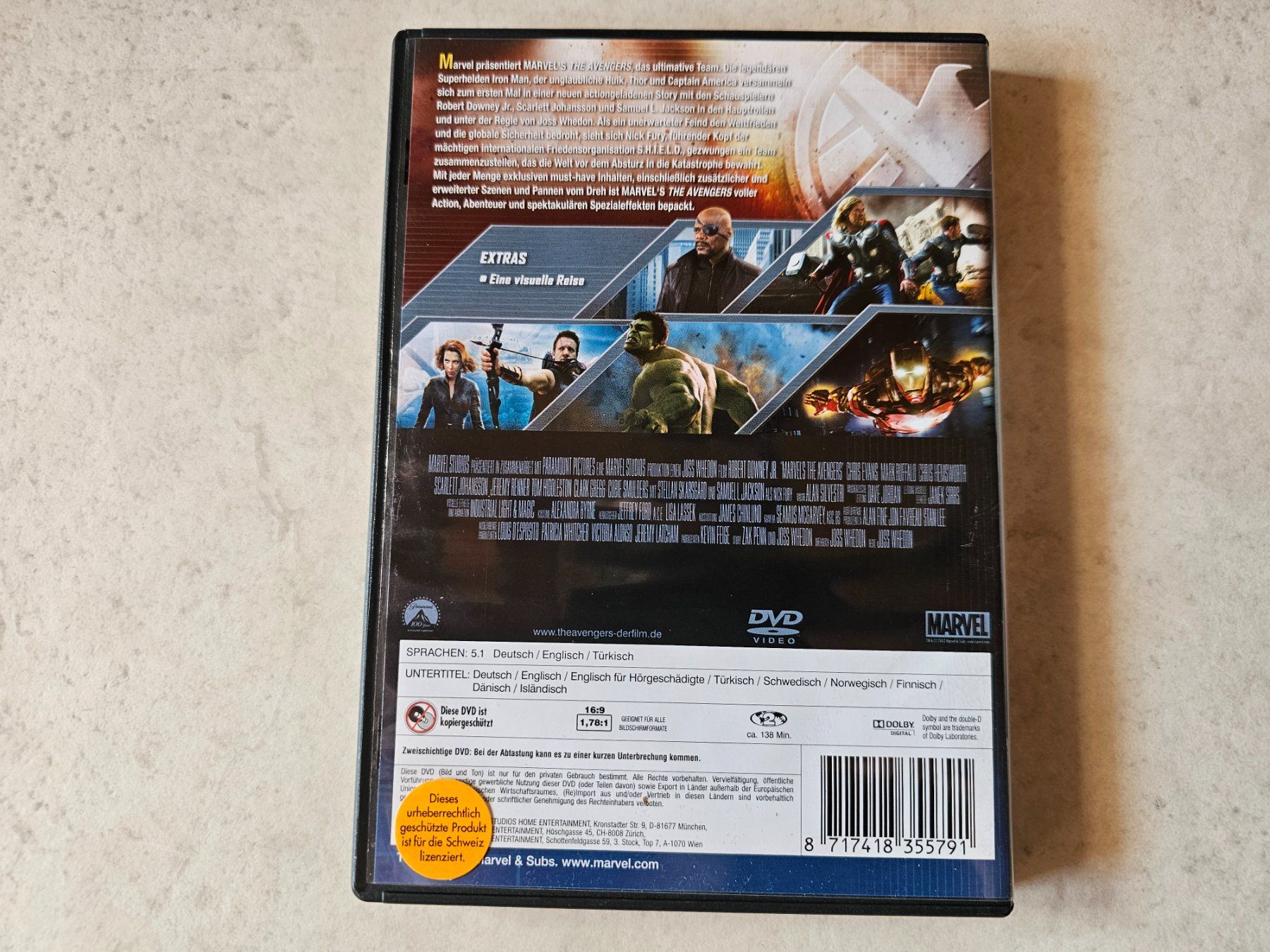 Tous les DVDs: The Avengers       (Marvel) – D'occasion à Schneisingen par backstore24 1