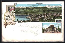 Litho Thalweil, Hotel zum Adler und Tota
