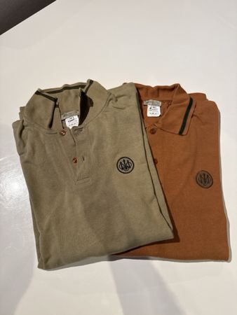 Polo Beretta uomo due pezzi taglia M colore cachi e marrone
