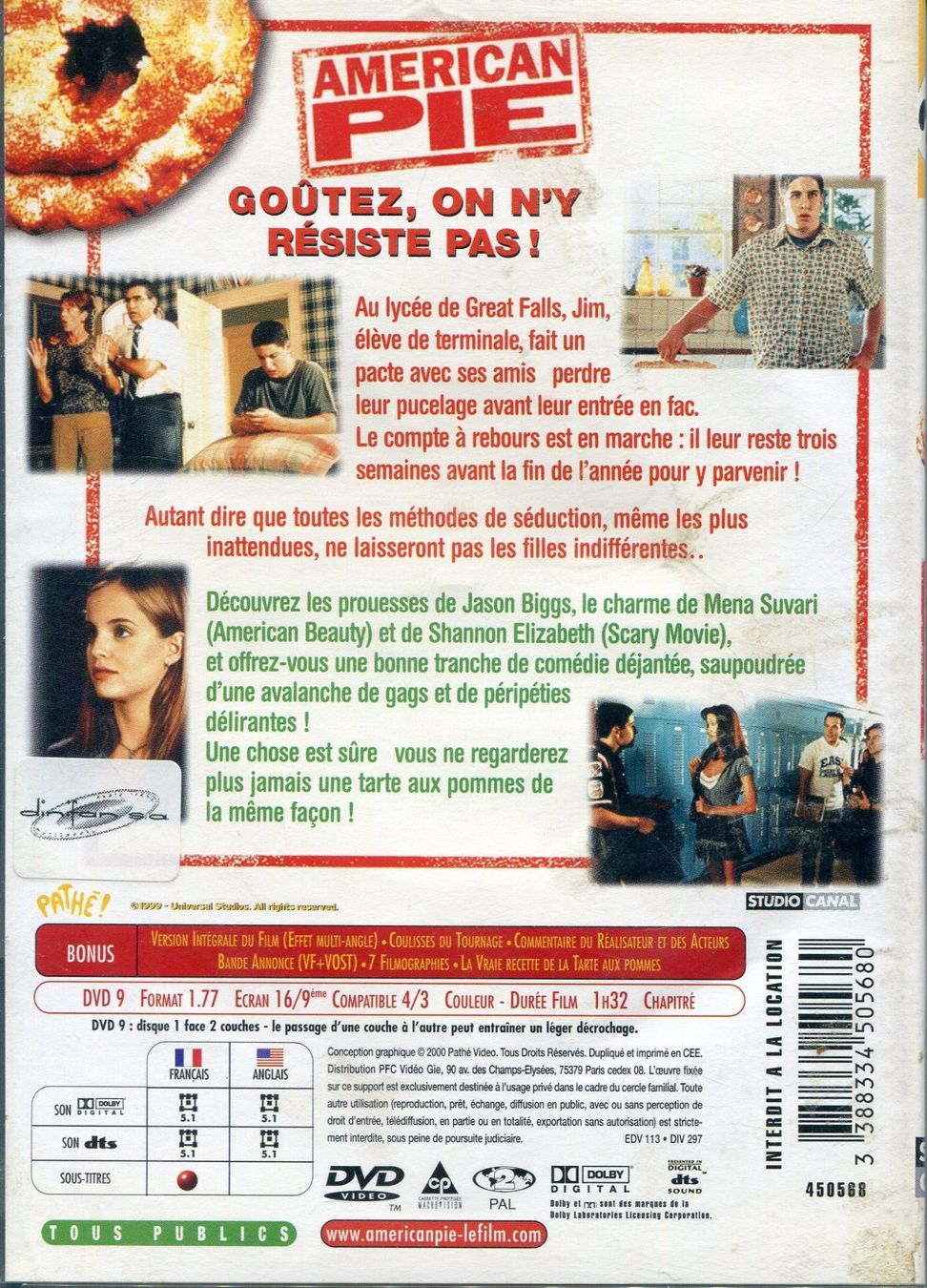 Alle DVDs: AMERICAN PIE  -  DVD – Gebraucht aus Les Avants von soyouz63 1
