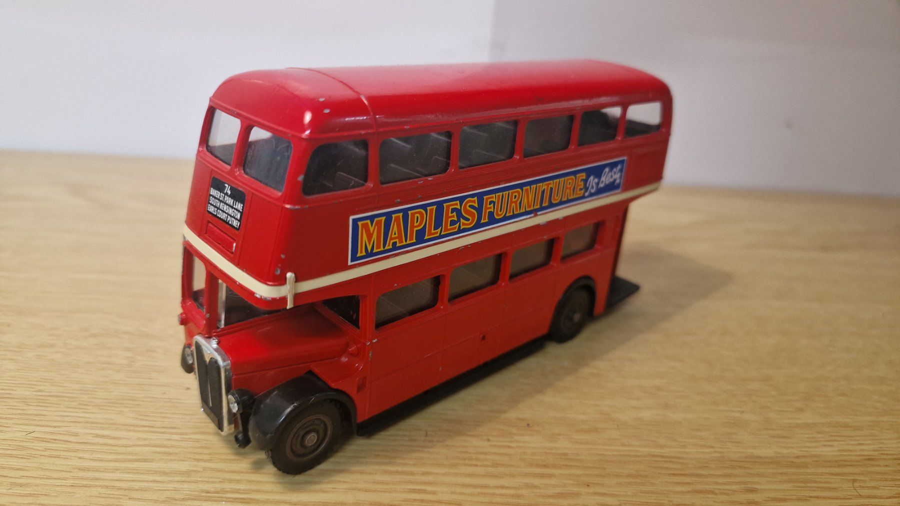 Solido Voitures modèles: Modellauto 1/50, AEC Double Decker, rot – D'occasion à Weisslingen par and-lo73
