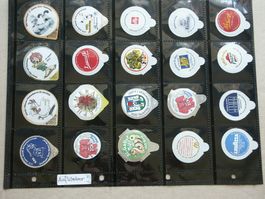 40      verschiedene      Kleber auf   Deckeli      Lot 1-25