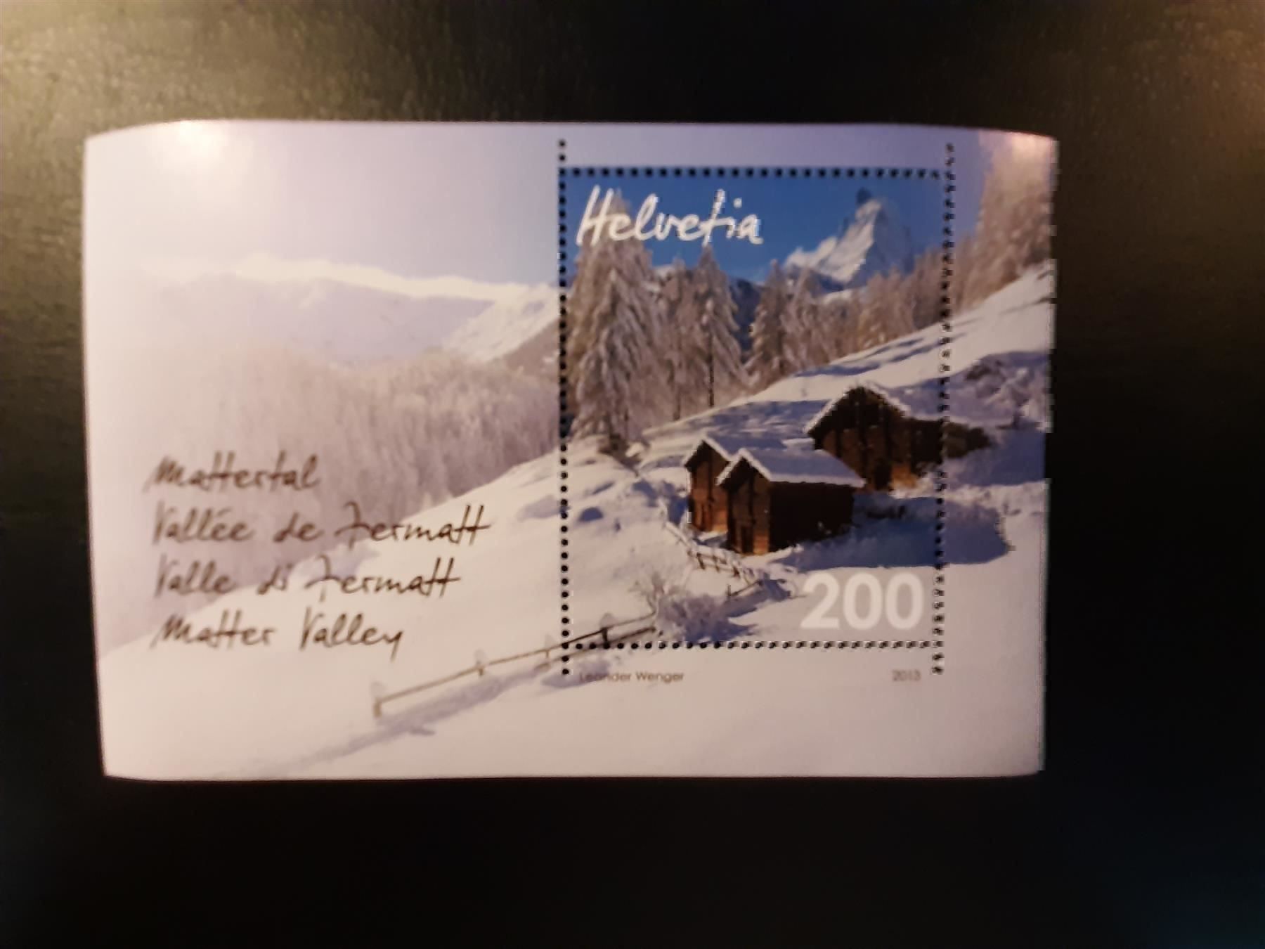 Tutti i francobolli: 2013 Mattertal Block Postfrisch – Nuovo (secondo la descrizione) da Affoltern am Albis venduto da Andrezc