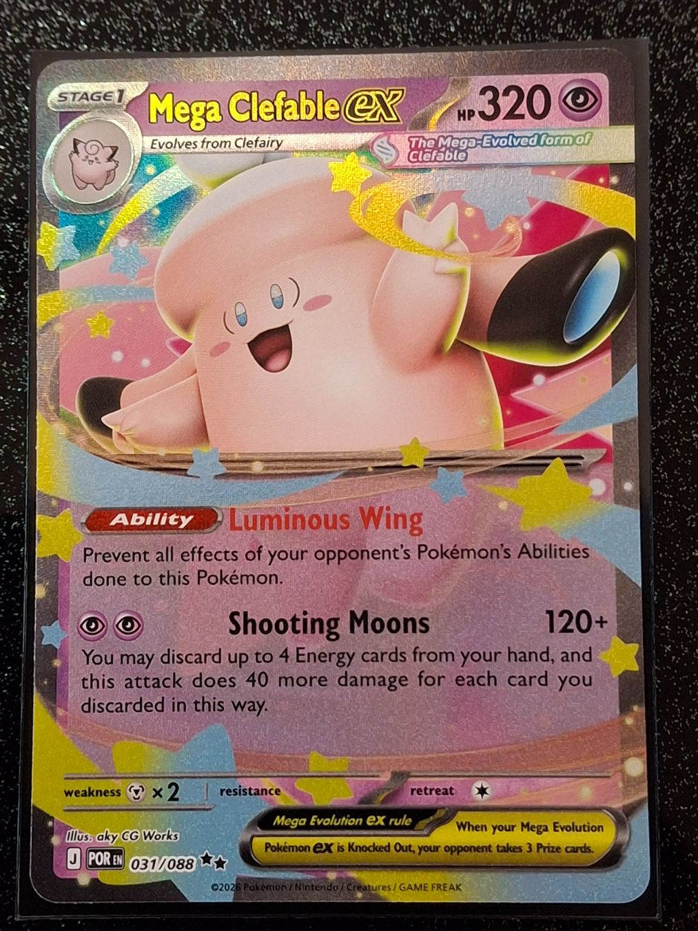 Pokémon Carte collezionabili: Perfect Order / Mega Clefable ex 031/088 EN – Nuovo (secondo la descrizione) da Zug venduto da Vorphalak