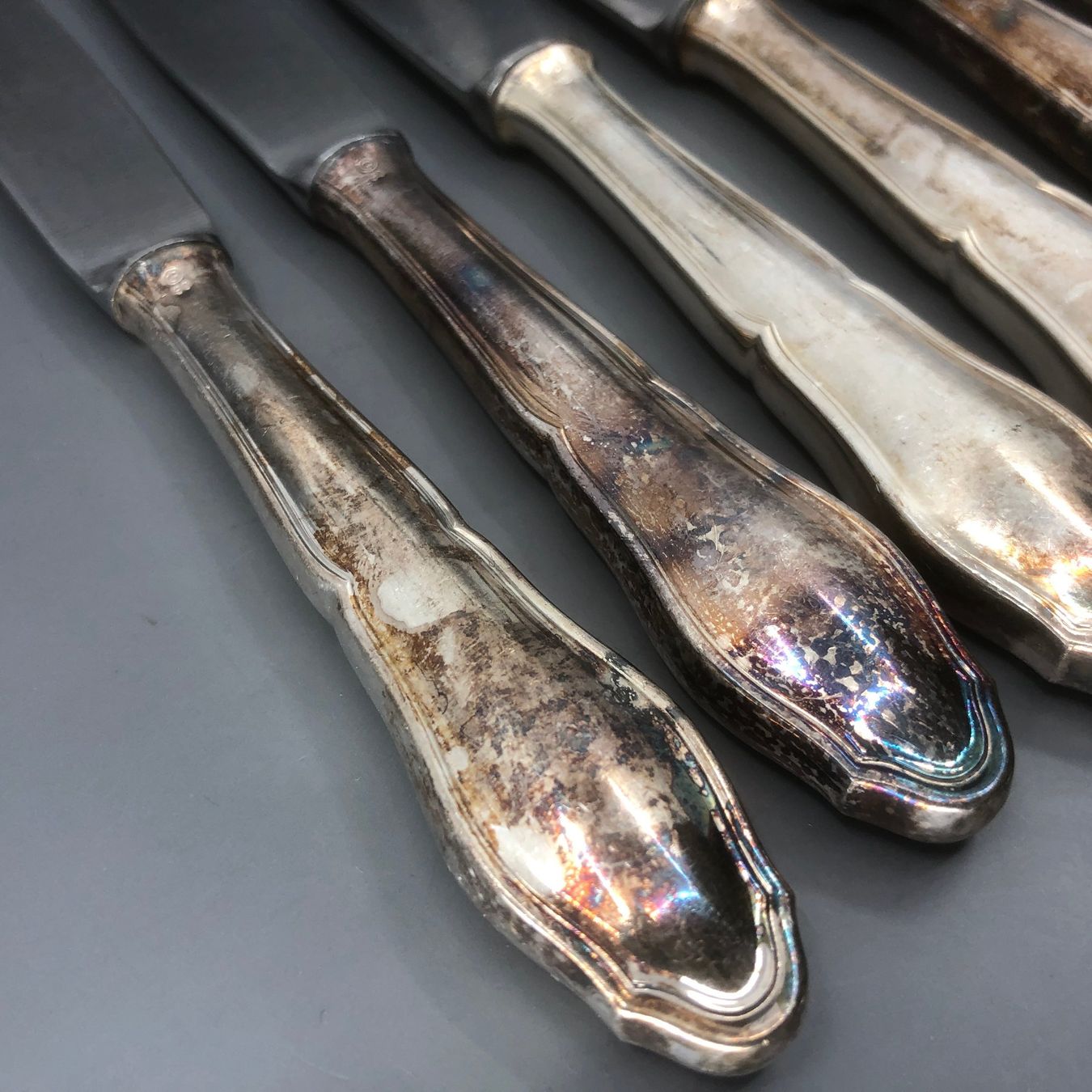 Posate: 6+2 Vorspeisemesser versilbert – Usato da Basel venduto da Tiabeanie 8