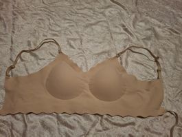 Beige BH Grösse L, trägerlos, neuwertig
