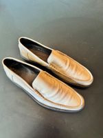 Vintage HUGO BOSS, Slipper, cognac /hellbraun, Grösse 44