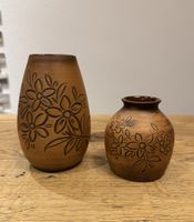 2 Keramik Vasen, Frick Keramik, Schweiz