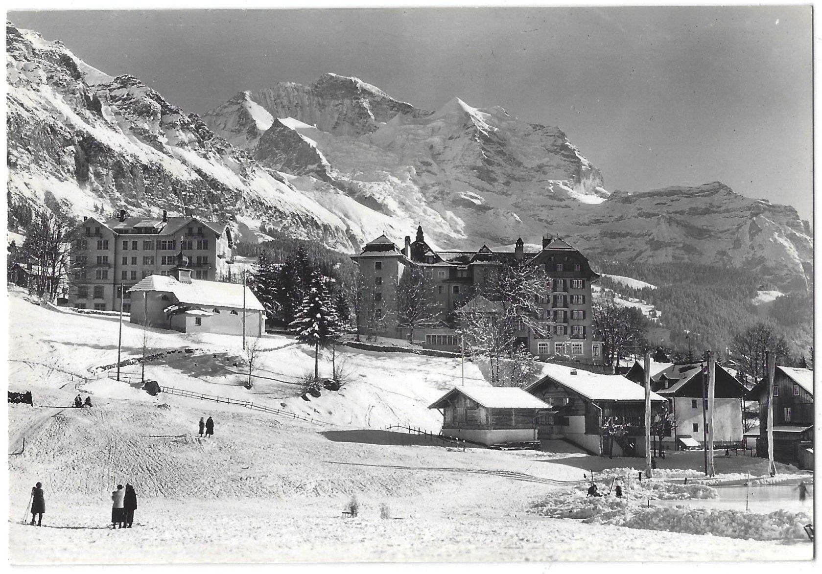 Cartoline postali: 1439  Wengen  mit  Jungfrau – Usato da Bütschwil venduto da Jackson1A