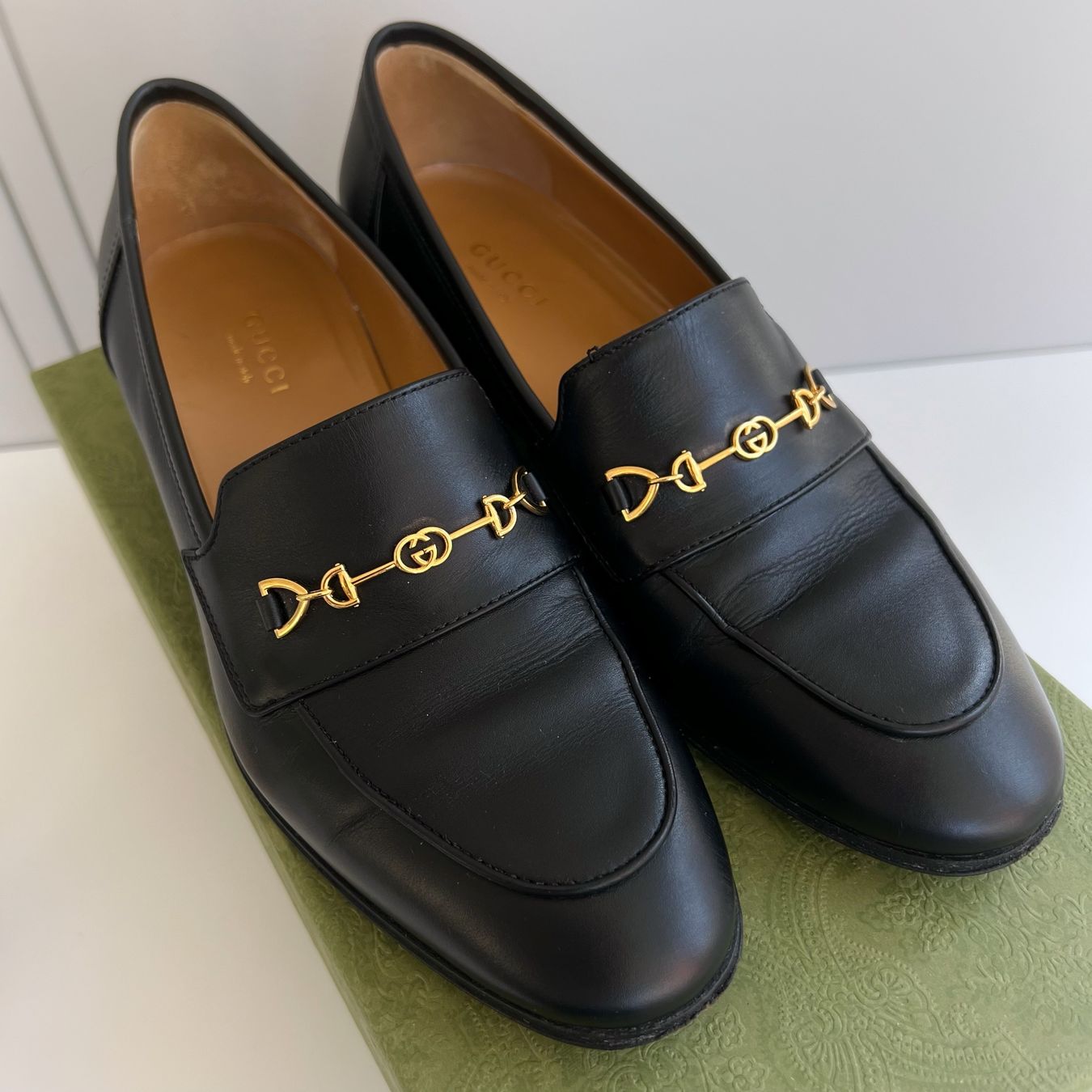 Gudrun Sjöden Scarpe da donna: Gucci Block Heel Horsebit Loafers, 36 – Usato da Zürich venduto da camenk 1