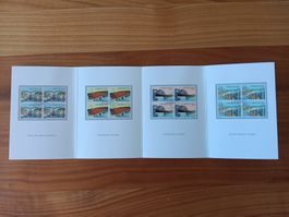 Briefmarken PTT Booklet Brücken 1991 814 bis 817