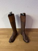 Elegante braune Damen-Lederstiefel Gr. 39 – guter Zustand