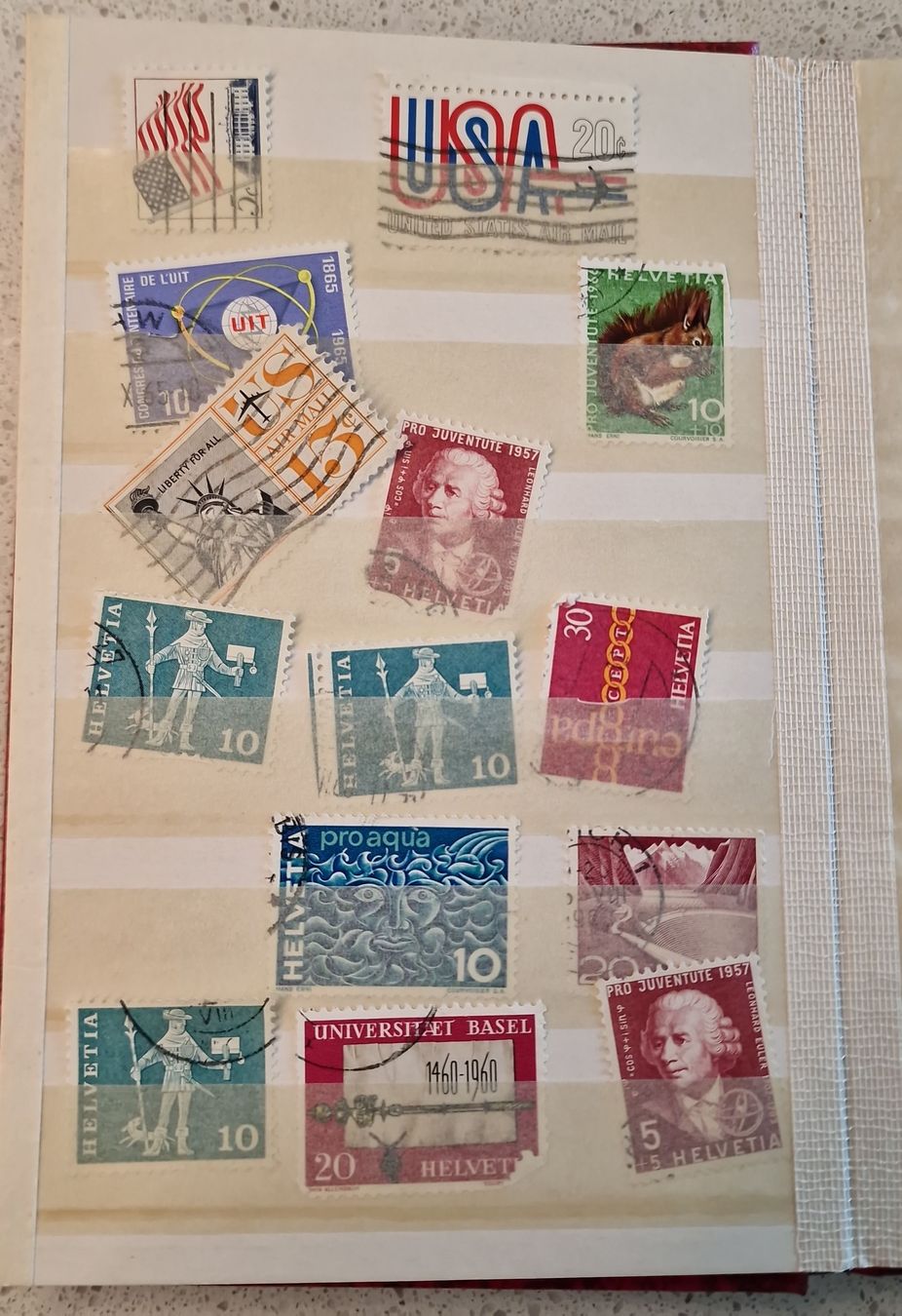 Alle Briefmarken: Briefmarken Divers - Schweiz USA #3 – Gebraucht aus Horw von Aquim