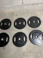  6 X Hantelscheiben 15kg 50mm Bohrung 