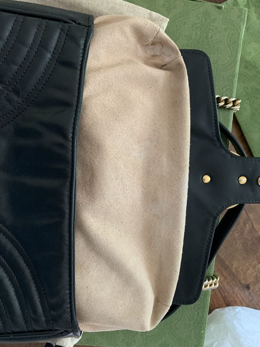 Gucci Borse da donna: Gucci marmont small noir – Usato da Corsier GE venduto da Helene2365 5