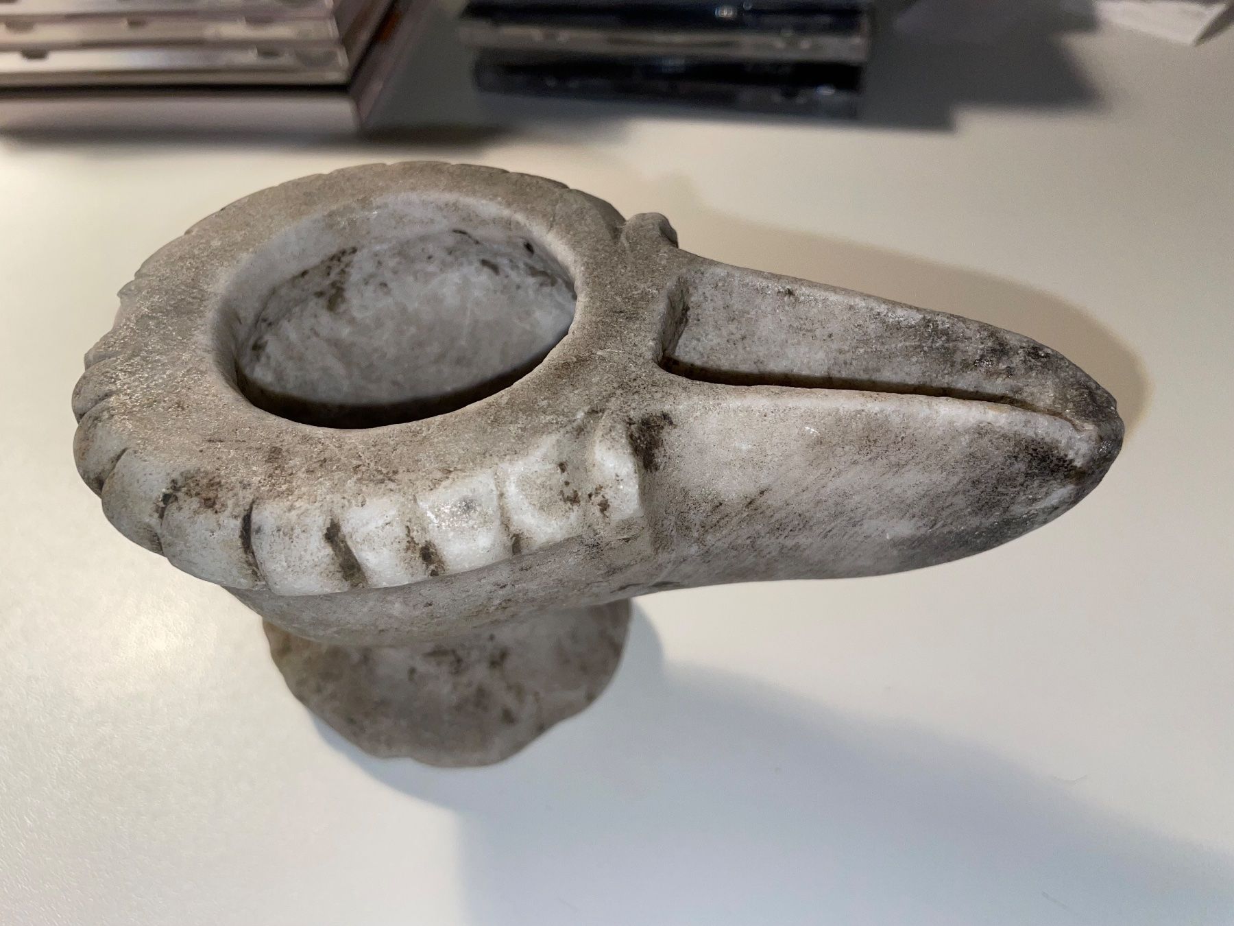 Skulpturen & Statuen: Antike Ölleuchte Byzanz Marmor Museal – Gebraucht aus Zürich von pacta_sunt_servanda 1