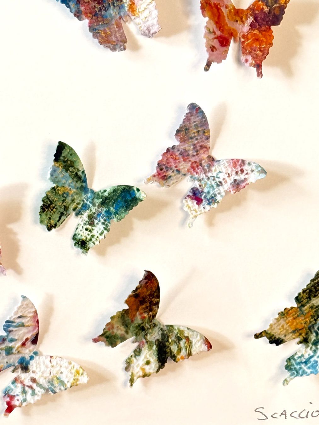 Dipinti: Andrea Scacciotti 3D-Schmetterlings-Wandkunst – Usato da Ponte Tresa venduto da 11GalleriaAlterEgo11 3