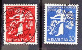 SUISSE 1939: Expo nationale, défectuosités de planche, O