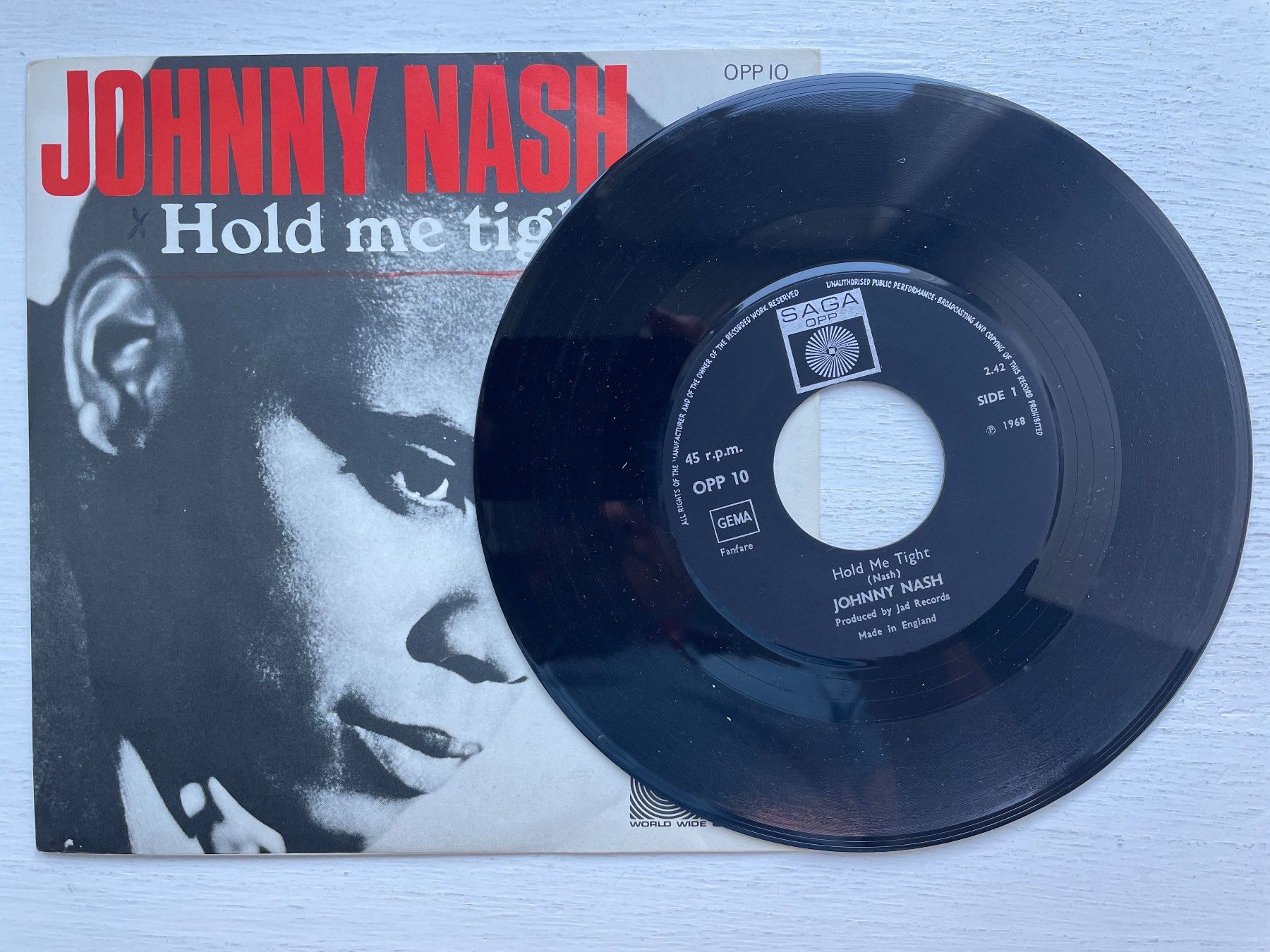 Dischi in vinile: Johnny Nash - Hold Me Tight - 7" Single, 1968 – Usato da Zürich venduto da Andy_t71 2