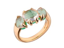 Bague Pomellato Capri en Or Rose / Chrysoprases