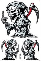 Totenkopf Aufkleber Sticker 1 Bogen 27 x 18 cm Tuning ST510
