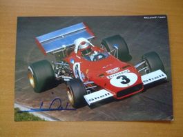 MARIO ANDRETTI  EX-F1 FAHRER  HANDSIGNIERT TOP !