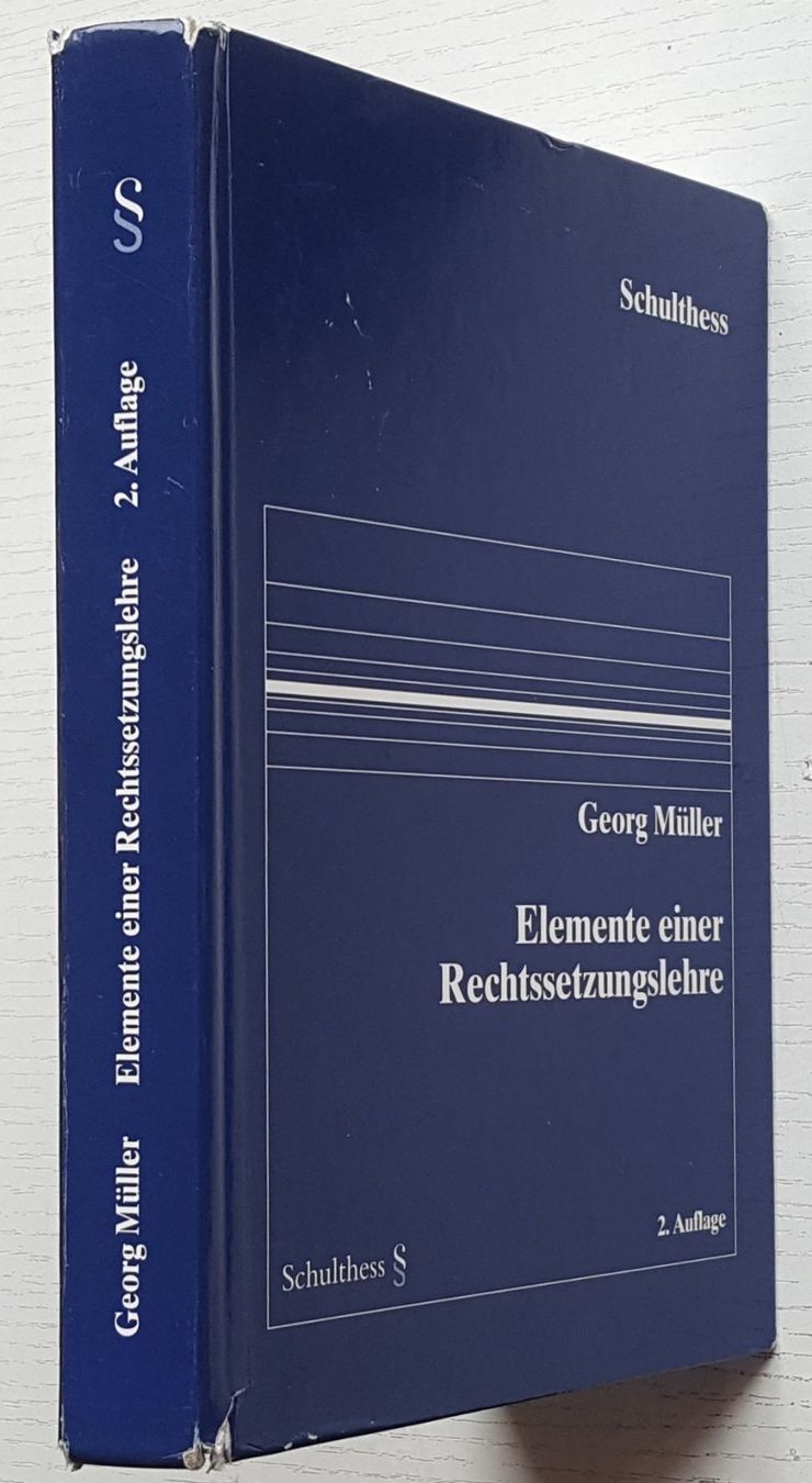 Bücher: Elemente einer Schweizer Rechtssetzungslehre (2006) – Gebraucht aus Bern von Mattthias 6