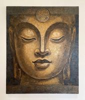 Originalgemälde Meditation Gold Kupfer 100 x 120 cm Unikat