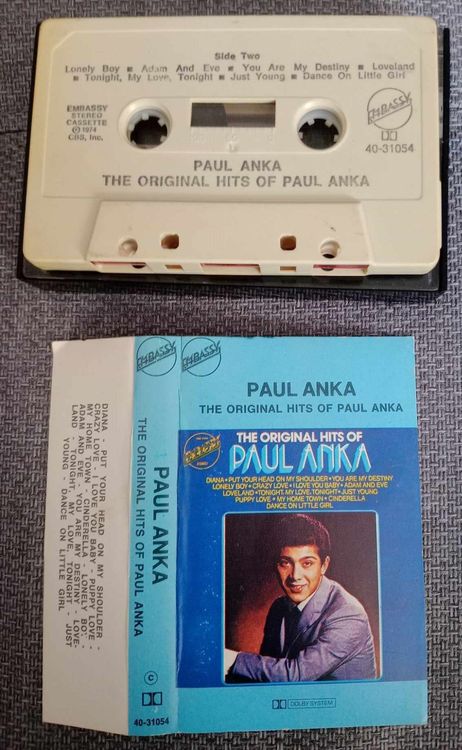 Paul Anka – The Original Hits Of / cassette MC 1975 (Gebraucht) in Le ...
