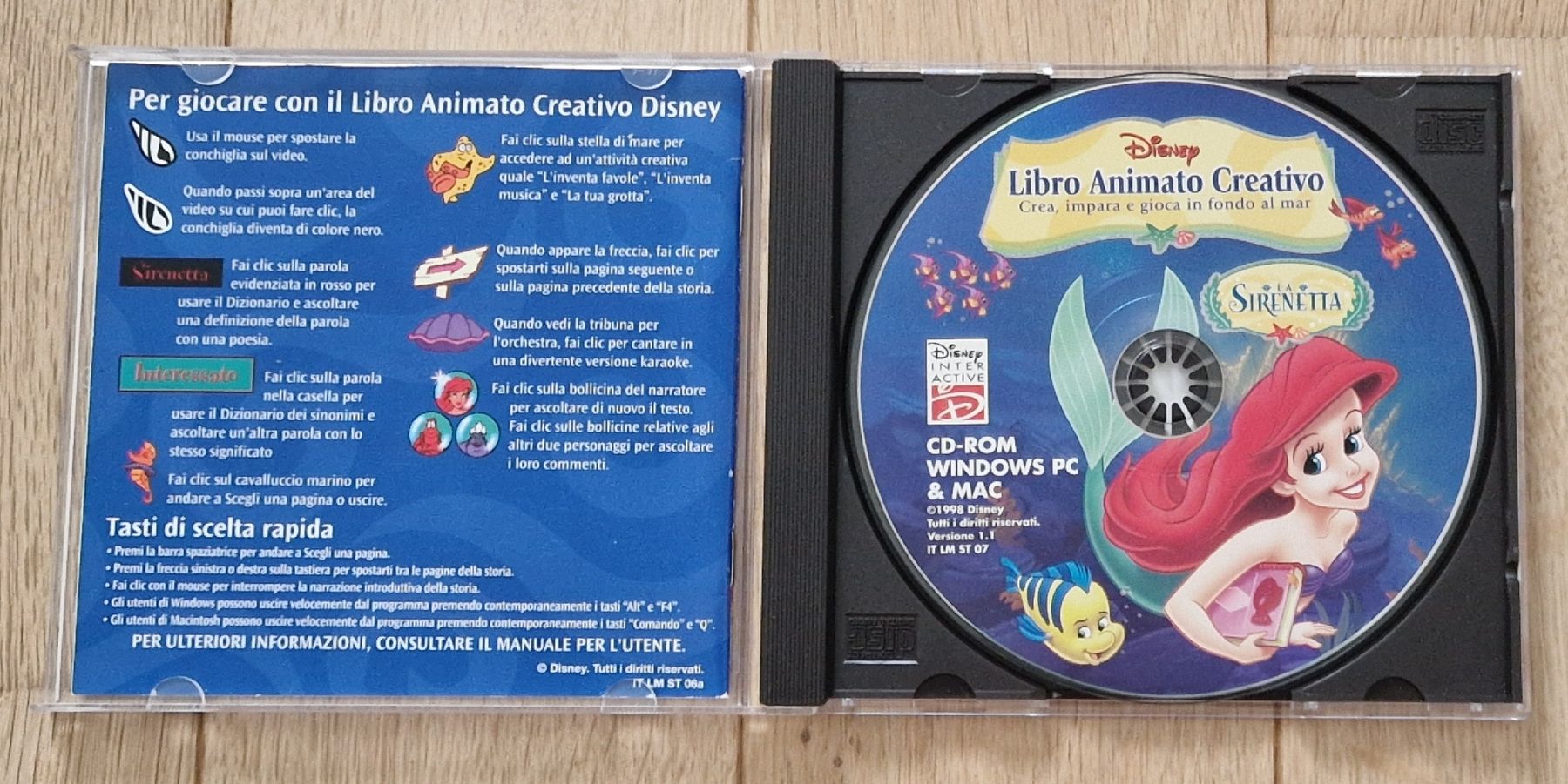 Giochi: Libro interattivo La Sirenetta Disney, CD-ROM – Usato da Gordola venduto da lul_g86d 2