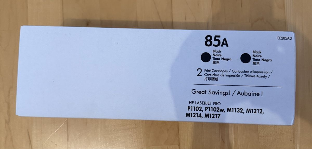 Hewlett Packard Druckerpatronen & Toner: HP Toner 85A, black / schwarz CE285A – Neu und originalverpackt aus Winterthur von Fabri2