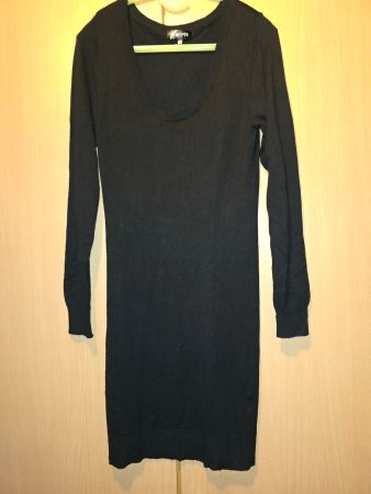 Robe en maille serrée, M, noir