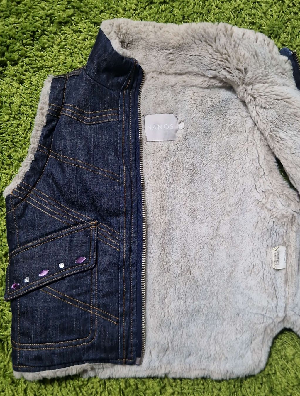 Altro abbigliamento per bambina: Warme Jeansweste mit Fellfutter/Winter! Gr 10J – Usato da Gwatt (Thun) venduto da Letzte-Chance-III