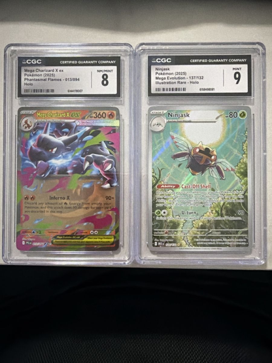 Pokémon Sammelbilder & Trading cards: Pokémon Mega Charizard X ex e Ninjask, CGC 8 e 9 – Gebraucht aus Gossau ZH von giu_ncg9