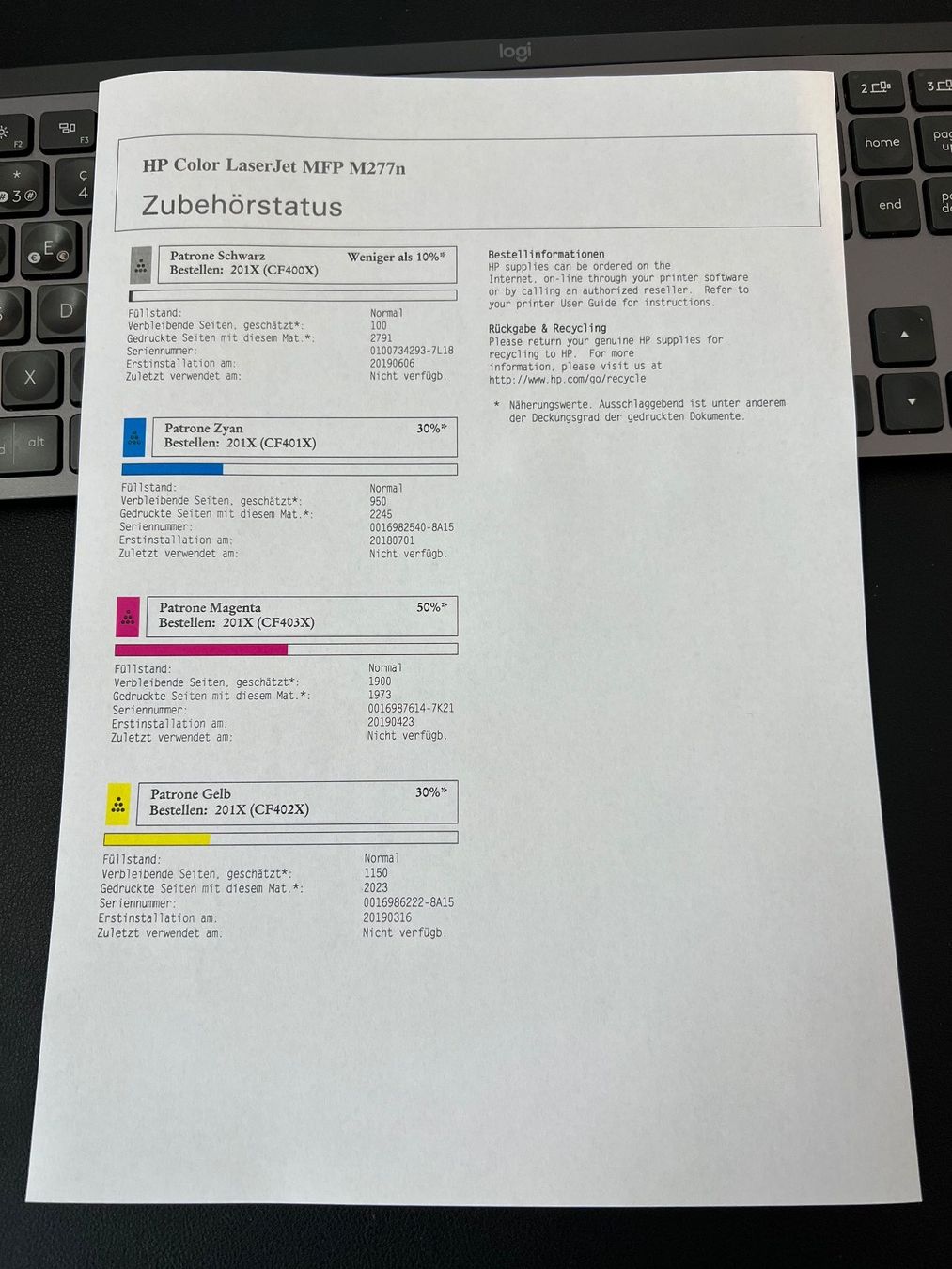 Hewlett Packard Stampanti: HP Color LaserJet Pro MFP M277n – Usato da Neuenegg venduto da mocbricks 2