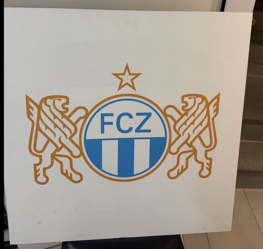 Piatti di portata: FCZ Wandbild Logo magnetisch – Usato da Wallisellen venduto da nico08h