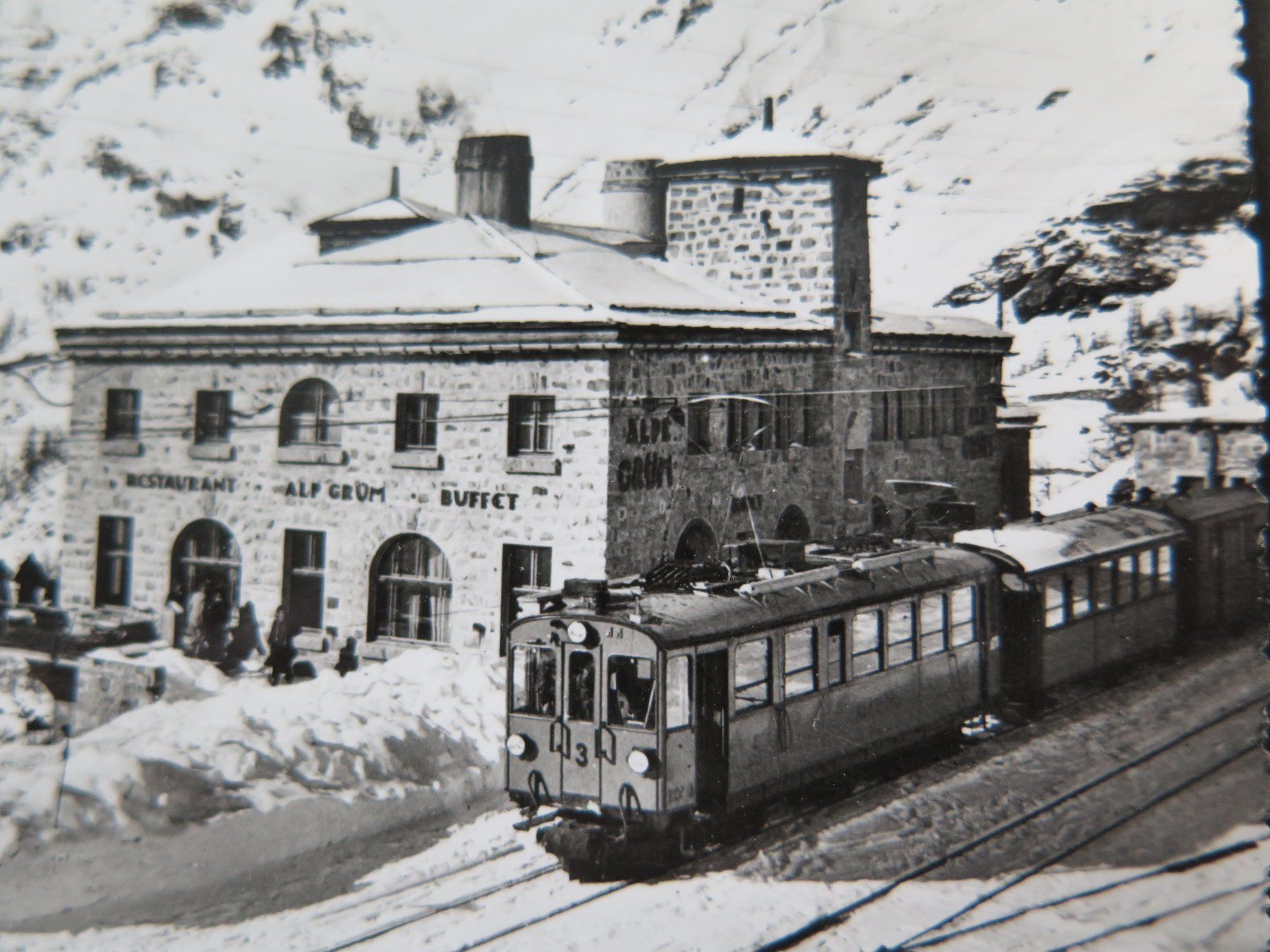 Cartoline postali: ALP GRÜM - BERNINABAHN – Usato da Wittenbach venduto da lipasal 1