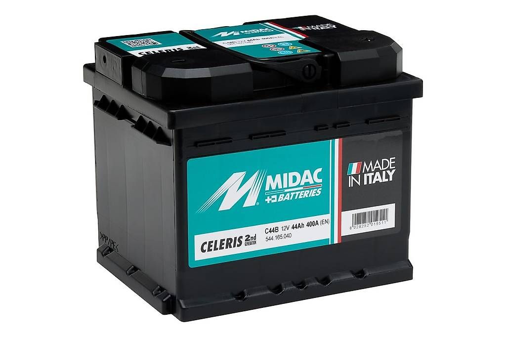 Batterie: Midac  Autobatterie C44B 12V 44Ah 400A C44B:MIDAC – Usato da Busswil BE venduto da MSC.Enterprise