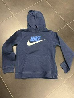NIKE Kapuzen Pullover dunkelblau 158/170