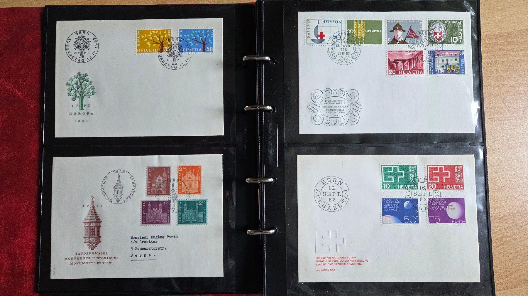 Tutti i francobolli: Album mit 56 FDC Briefen Schweiz – Usato da Muri b. Bern venduto da Nydegg3 2