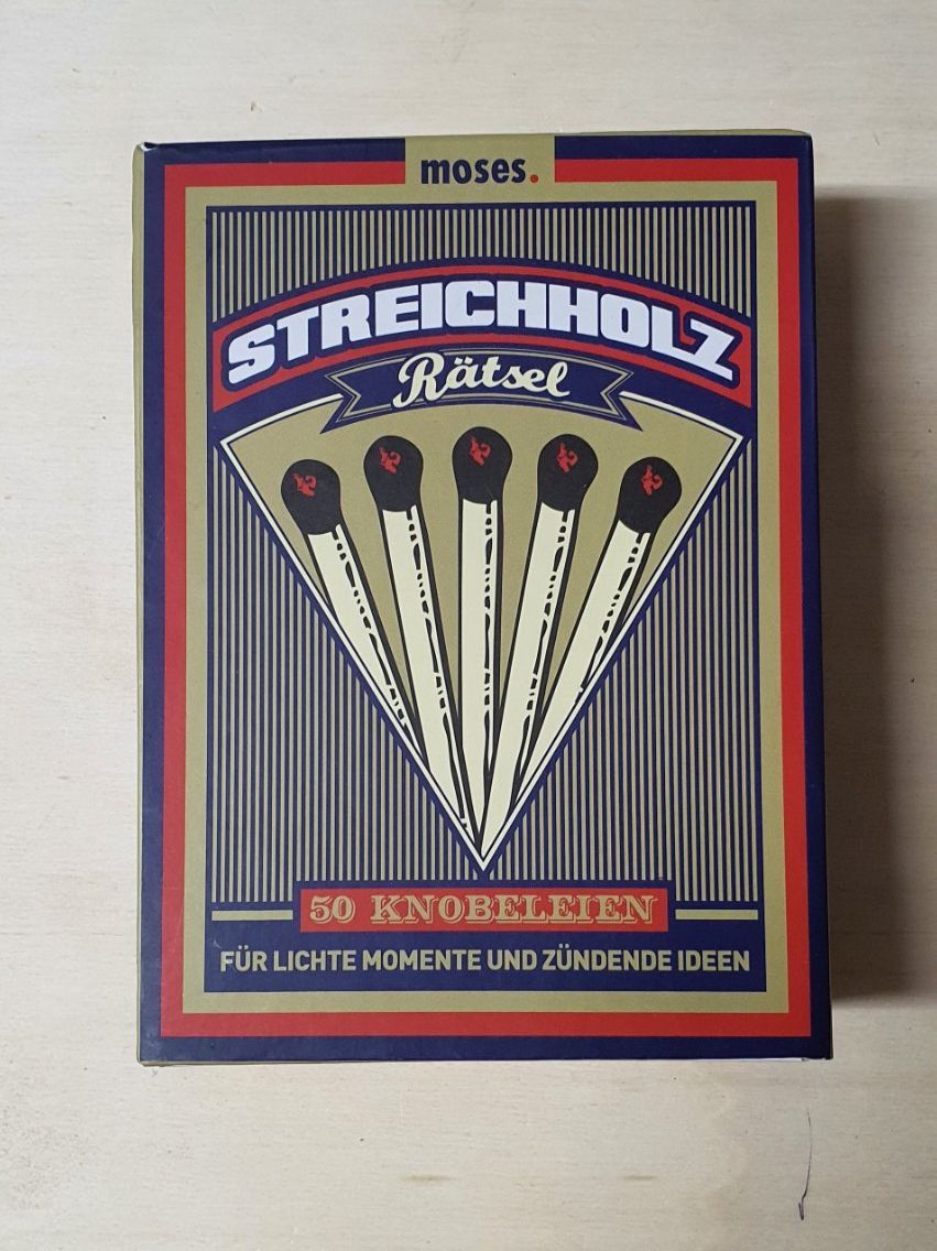 Spiele: Streichholz Rätsel - 50 Knobeleien – Neu und originalverpackt aus Sisseln AG von murmi83