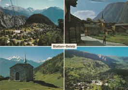 Blatten-Belalp - Karte gelaufen 1979