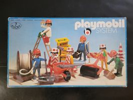 Playmobil Klicky System Bauarbeiter, Vintage, OVP