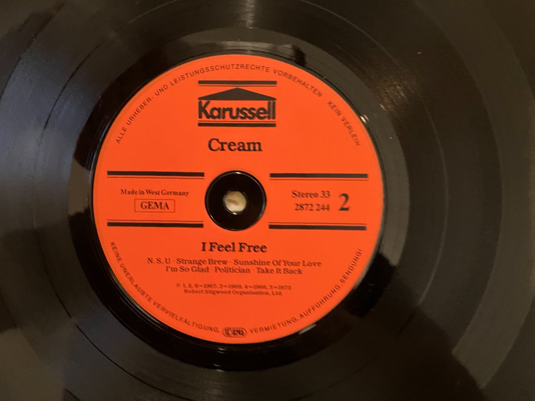 Dischi in vinile: Cream – Usato da Aarwangen venduto da Jukebox3 7